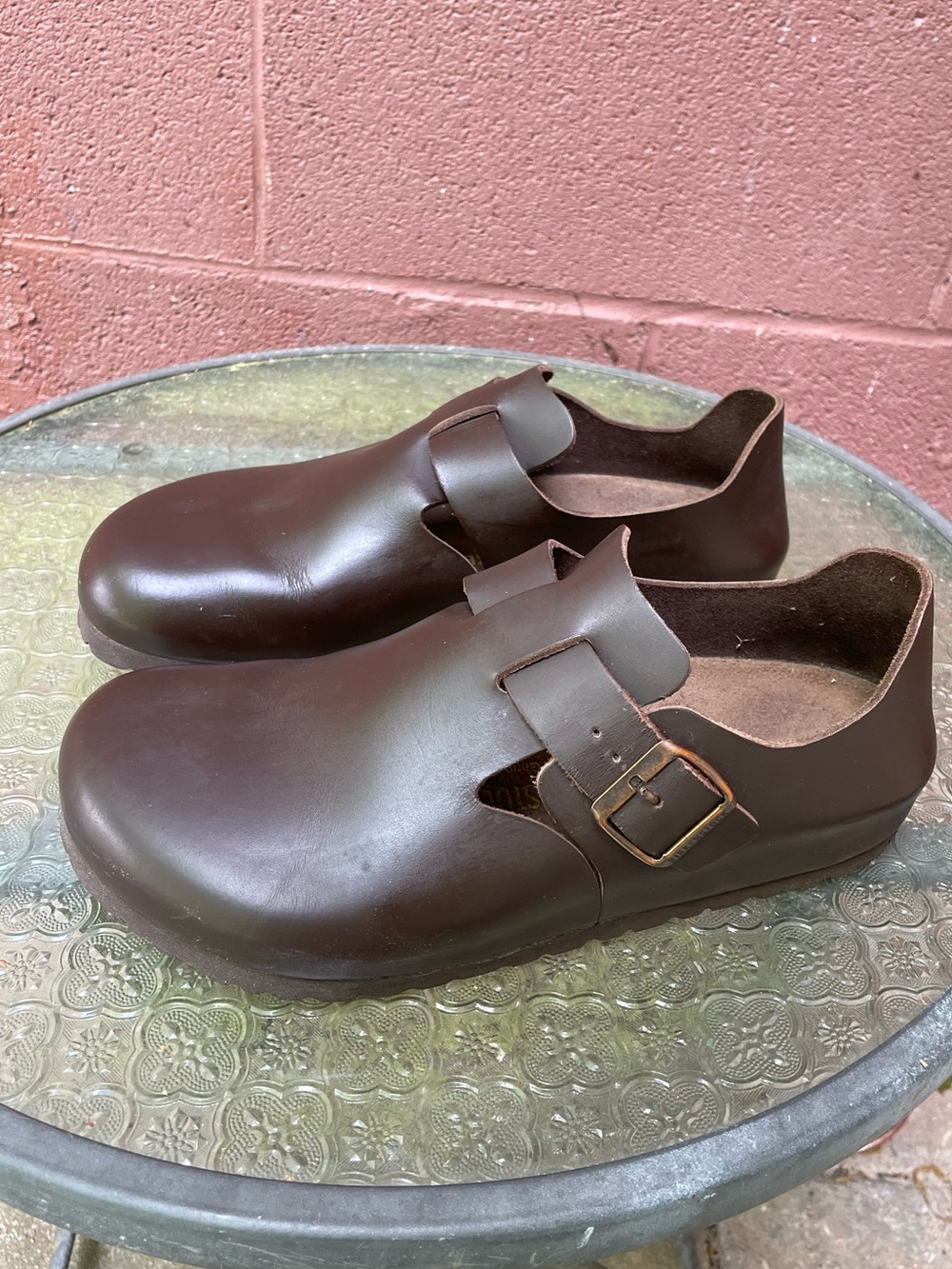 Birkenstock London Brown Leather Shoes Size 39